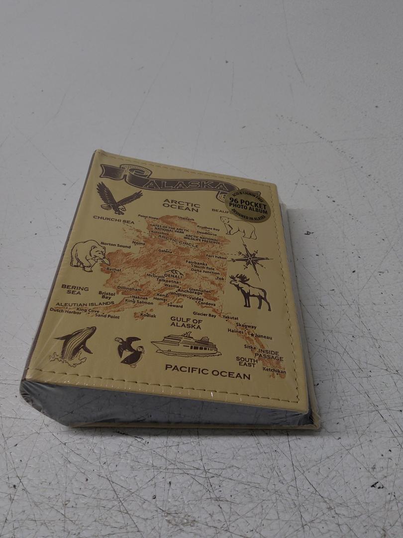 Arctic Circle Vintage Alaska Map Laminated Photo Album 96 Photo Album 2 Pack