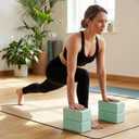 Wettarn 6 Pack EVA Yoga Blocks Bulk, Non Slip Pilates Brick Foam Yoga Blocks, Lightweight, Yoga Props Supportive for Pilates Stretching Meditation, Women Men Beginners, Accessories, 9.06"L x 5.91"W x 3.94"Th