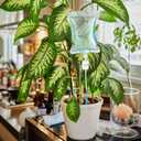 Norme 6 Pcs Plant Drip Irrigation Set 500 ml Drip Water Bag Plant Waterer with Support Rod Stakes Self Watering Spikes Automatic Watering System for Potted Indoor Outdoor