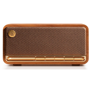 Edifier Retro Wood Bluetooth Speaker,Wireless Portable Speakers with 20W Stereo Sound,Vintage Decor Speaker with AUX,USB Soundcard,Micro SD Brown