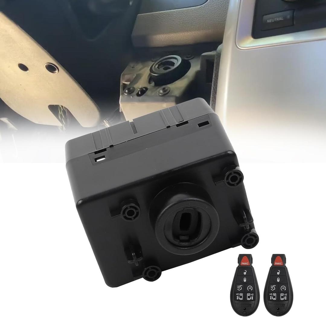 Dasbecan 601-082 Wireless Ignition Module Switch (Need Programming) Compatible with 2011-2013 Dodge Challenger, Ram 1500 2500 3500 4500 5500, Jeep Grand Cherokee Replace# 68105739AC 5026533AE