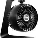 Koonie Metal USB Desk Fan, 4 Inch Small Portable Turbo Air Circulator, 6ft Strong Airflow, 3 Speeds, 360 Adjustable Tilt, 35dB Low Noise for Table Office Bedroom