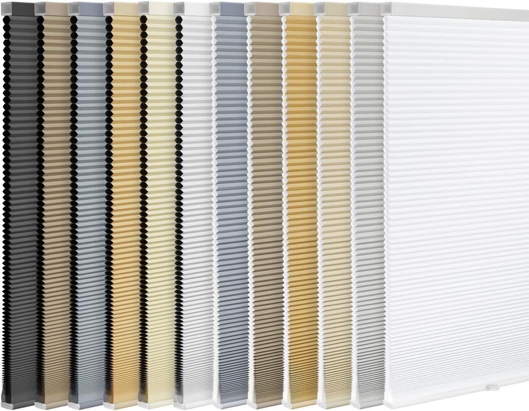 LazBlinds Cordless Cellular Shades, 32'' W x 48'' H, Cream