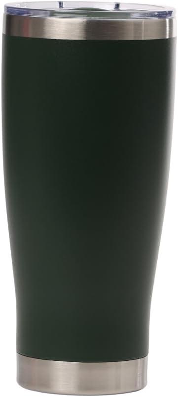 Key West Premium 24oz Stainless Steel Tumbler  Double Wall Vacuum Insulated Travel Mug, Leak-Proof Slider Lid, Hot & Cold Drink Container, BPA-Free with Anti-Slip Base (Seaweed)