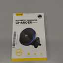 Lamicall 15W for QI2 Magsafe Car Mount Charger - RGB LED360 Wireless Car Phone Holder Vent Dashboard, HandsFree Magnetic Phone Holder for Car Charging for iPhone 17 Air Pro Max Plus 16 15 14 13 12