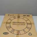 LEIKE Large Wall Clock, 24" Silent Non-Ticking, Battery Operated, Oversized, Decorative Retro Black Metal Clock for Living Room,Farmhouse, Dinner Room,Indoor, Outdoor Decor(60cm, Black Arabic Number)