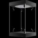 Phicen 1/6 Action Figure Display Box LED Spotlight with Rotating Base (Black, Internal Height 40CM)