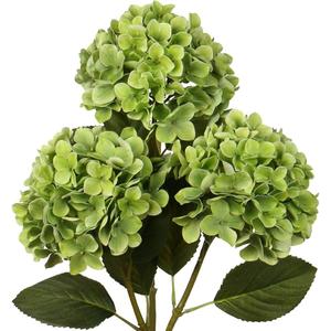 8 Pcs Large Hydrangea Artificial Flowers 27.5 inches Realistic Single Long Stem Full Faux Silk Hydrangea Bouquets Flowers Arrangements Home Decor DIY Wedding Centerpieces(Green)
