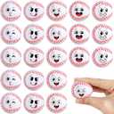 Hxezoc 20 Pieces Mini Face Baseball Stress Balls Baseball Party Favors Funny Face Foam Sports Balls Small Squeeze Anxiety Relief Toy for Kids Birthday Party, School Reward Carnival Party Supplies