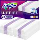 Swiffer WetJet Hardwood Floor Cleaner Spray Mop Pad Refill, Bathroom Cleaning Supplies, Hardwood Floor Cleaner, Multi Surface, 24 Count
