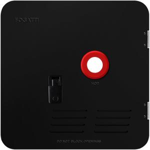 FOGATTI 18" x 18" RV Water Heater Door, Black Replacement Door Kit Compatible with FOGATTI Tankless RV Water Heaters, Door Only