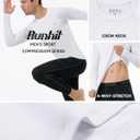 Runhit Long Sleeve Compression Shirts for Men, UPF 50+ Men's Compression Shirts, Running Athletic Workout Base Layer (XL)