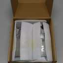 Foaming Soap Dispenser Set, 12 Oz Glass Hand Soap Dispenser with 304 Rust Proof Stainless Steel Pump, Waterproof Labels, for Bathroom Decor Kitchen College Dorm, Clear Silver Pump 2 Pack