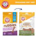 Arm & Hammer for Pets Nubbies Dental Treats for Dogs with Baking Soda & Calcium, Treat Chews Help Fight Bad Breath, Plaque & Tartar without Brushing, Chicken Dog, Sm Size, 20 Pcs (Packaging may vary)