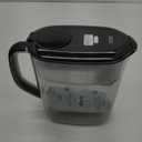 PUR Plus 11-Cup Water Pitcher, 1 Lead-Reducing Filter, Cleaner, Great-tasting Water, Dishwasher Safe, Powerful Filtration, Filter Change Light Indicator, LockFit Cap Design - Smoke (Black)