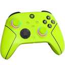 SZDILONG 2.4GHz Wireless Controller for Xbox Controller, Xbox One Series X|S Consoles, PC Windows, Steam, with 7 Colors RGB Light/1000mAh Battery/Programmable/Turbo, Dual Vibration/3.5mm Audio Jack (Yellow)