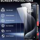 3 x Magnetic for iPhone 17 Pro Max Case [Compatible with MagSafe] [Shockproof] [Heavy Duty Protection] Pocket-Friendly & Tough Non-Slip Protective Phone Cover for iPhone 17 promax 6.9", Red