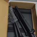 Projector Stand Tripod Adjustable, Laptop Height from 23.5 to 46.5 inches with Gooseneck Phone Holder, Floor for Office, Home, Stage, Studio, DJ Racks Holder Mount, 23.5inch-46.5inch (Black)