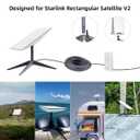 XTAR Replacement Cable for Starlink Rectangular Satellite V2,Waterproof & Rainproof Cable Cord for Starlink Internet Satellite V2 Rectangle Dish (Cable 10FT/3M)