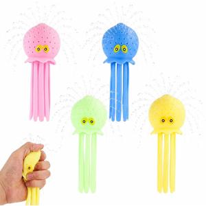 4pcs Octopus Water Balls, Multicolored Octopus Floating Pool Toys for Kids, Soft Sensory Octopus Bath Splash Toys for Swimming Pool, Beach, Bag Fillers, Party Favors, Summer, Medium