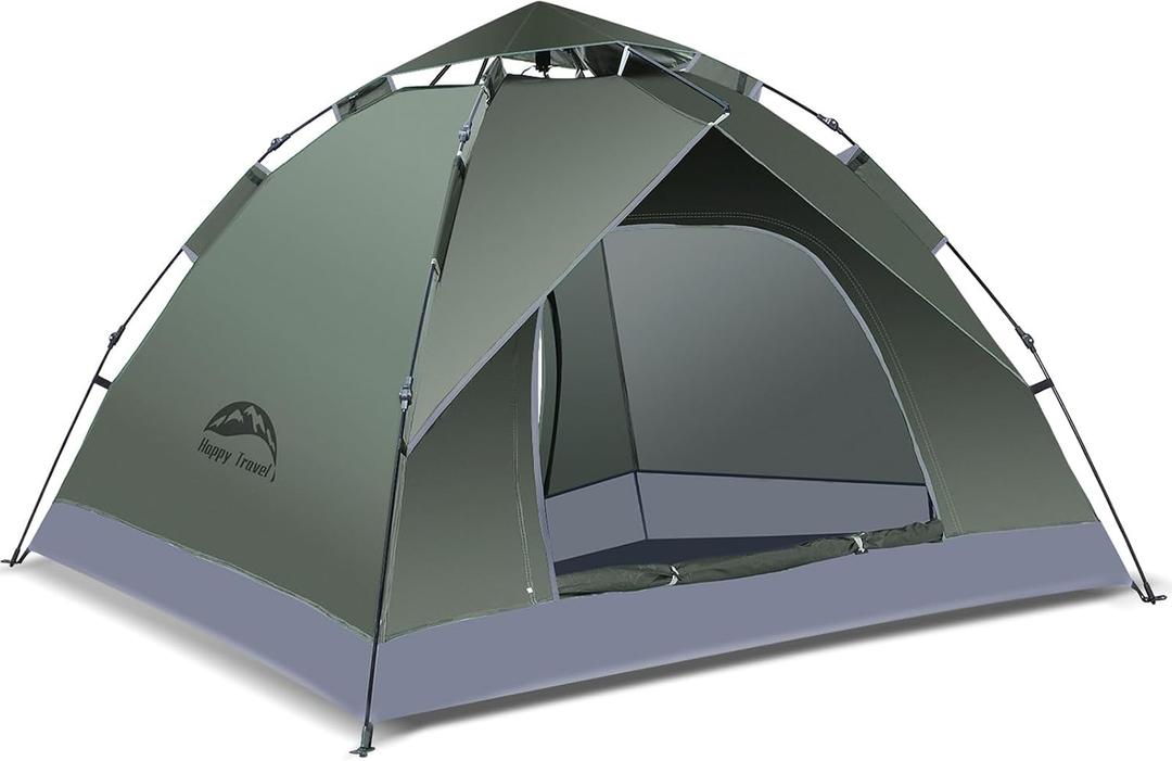 Happy Travel 2/4 Person Camping Tent, Instant Easy Pop Up Tents for Camping