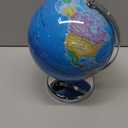8'' Illuminated Globe for Kids(World Globe with Stable Heavy Metal Base Rewritable Easy-Read High Clear Map Educational Interactive for Children Learning STEM Toy Present for 3+ Years Old)