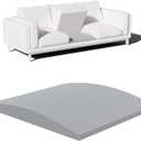 Couch Cushion Support, Sofa Cushion Support for Sagging Couch Seat, 20x20x2in, Couch Replacement Insert, High Density Foam Furniture Seat Sagging Repair, Trapezoid 40D, Grey Set of 1