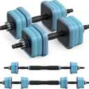 MERACH Adjustable Dumbbells, 22/35/44/66/88lbs Free Weight Set with Connector, 3 in1 Hand Weights Dumbbells Set Used as Dumbbell, Barbell, Push up Stand, Fitness Exercises for Home Gym Women/Men