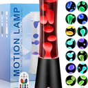 15.5" Liquid Motion Lamp 17 Color Changing Night Light with Remote, Classic LED Table Lamps for Kids Adults, Relaxing Nightlight for Bedroom Office Home Christmas Decor, Black