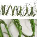 118 inch Small Green Artificial Tree Branches Grapevine Garland Ivy Willow Vines Plants Fake Cherry Blossom Tree Trunk Twigs for Wall Hanging Forest Room Home Wedding New Year Decoration