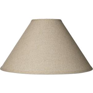 Fine Burlap Large Empire Lamp Shade 6" Top x 19" Bottom x 10.5" High x 12" Slant (Spider) Replacement with Harp and Finial - Springcrest (Brown)