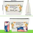 Thank You Gifts for Women Makeup Bag Appreciation Present Funny Thank You Gifts for Coworkers Best Friends Nurse Teacher Family Boss Cosmetic Bag Christmas Birthday Appreciation Travel Cosmetic Pouch