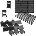 Spirit Grill Parts for Weber GS4 Spirit II/I 300 SER E310 E320 S320 Replacement for Weber GS4 Spirit 2 Accessories Flavorizer Bars 7636 67046 3400302&Webber Grill Grates 7638 7860 7856 Matte Cast Iron