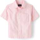 The Children's Place boys Short Sleeve Button Up Shirt (Medium)
