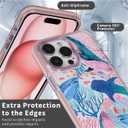 ZHEGAILIAN Case for iPhone 17 Air,[Compatible with MagSafe] - Pink,Wireless Slim Clear Shockproof Protective Cover for Women GirlCoral Jellyfish Whale Shark