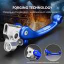 Funparts Dirt Bike Brake Clutch Lever Set,Pivot Adjustable Titanium Alloy for FE501 FE501S FE450 FE350 FE250 TE125 TE150 TE250i TE300i TX125 FC250 2014-2023 125-450F MC/EX 2021-2023 Blue