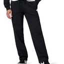 Nike Men's Club Open Hem Brushed Fleece Pants (Medium, Black)