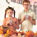 ArtCreativity Halloween Plastic Cups  50 Pack Disposable 10oz Party Cups  Blood Print Drinkware for Kids & Adults, Scary Spooky Party Supplies, Horror Decorations, Haunted House & Trick or Treat