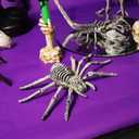 Needzo Halloween Skeleton Spider Decoration, Creepy Haunted House Prop, Party Tabletop Decor, 10 Inches