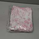 20 Pcs Floral Makeup Bags with Zipper Canvas Cosmetic Bags Bulk for Women Pencil Bag Travel Toiletry Pouch Gift for Health Nurse Mother Teacher (Pink)