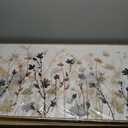 Framed Flower Canvas Wall Art Blossom Canvas Pictures Abstract Grey Cream Brown Landscape Artwork Canvas Prints for Home Living Room Bedroom Kitchen Office Wall Decor Ready to Hang 24"x 48"