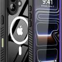 For iPhone 17 Case: Waterproof Phone Case Shockproof Dustproof IP68 Full-Body Hard Case Built-in Screen Protector Underwater Outdoor Waterproof Cover for iPhone 17,6.3 in (Purple)