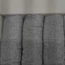 Mens Absorbent Incontinence Underwear Washable Open Fly Leakage Protective Briefs Adult Leak Proof Boxer (3 Gray, XXL)