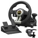 PXN PC Racing Wheel, V3 PRO 180 Degree Universal USB Car Sim Game Steering Wheel with Pedals for Xbox One, Xbox Series S/X, PS3, PS4, Switch (Black)