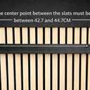 Acoustic Panel Shelf 20” – No Drill Slat Wall Mount Shelf for Wood Panels – Fits 0.5–0.6” Slat Spacing – Includes Clips & Screws – Heavy Duty Metal Shelf – Black - 2-Pack, 2 Pack Large
