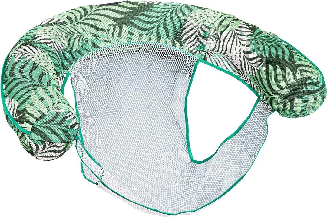 Aqua Supreme Oversized Inflatable Pool Noodle Chair – Soft Mesh Sling-Floating Chair Noodle Float – Teal Fern, 1 Set