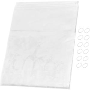 Bath Shower Curtain Thickened Mil Transparent Liner Decorative Curtain for Bathroom Easy to (White)