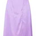 Women's Long Prom Gown Featuring Pocketsshoulder Design, Delicate Strapssatin Slip Dress Ideal for Evening Dinners (Purple B, Small)