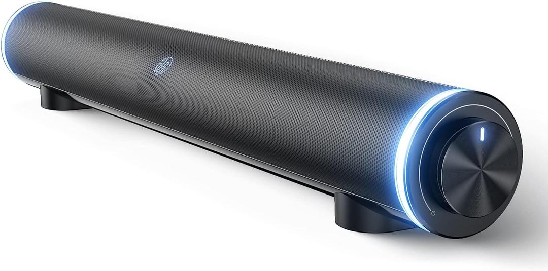 INPHIC Computer Speakers, RGB Sound Bar Speakers,Hi-Fi Stereo with Bluetooth 5.0 & 3.5mm Aux-in Connection,Gaming Speakers with USB Powered,Computer Speakers for PC/Desktop/Laptop/Tablets/Mobile