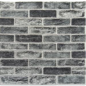 Art3d 20-Pack105 Sq.Ft Faux Brick 3D Wall Panels Peel and Stick in Stone Ash, Self Adhesive Waterproof Foam Wallpaper for Bedroom, Bathroom, Kitchen (27.5x27.5inch)